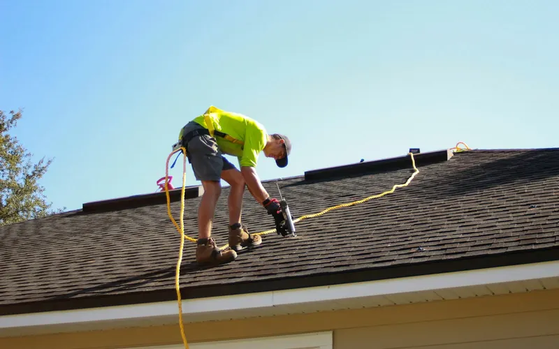 Completed roofing project